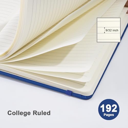 ViVin A5 Hardcover Lined Notebook,192 pg College Ruled 5.5x8.3