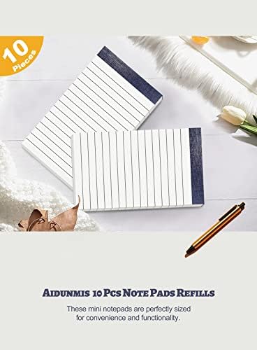 10 Pack Small Notepads Refills Memo Pads 3 x 5 Inch Tear off Notepad Lined