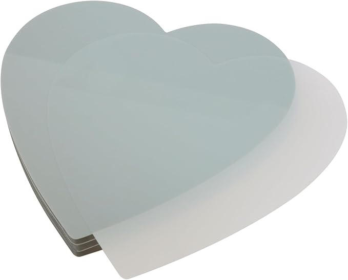 ONLYKXY 3 Pack Heart Shaped Transparent Sticky Notes 2.8X2.8in Waterproof Self-Stick Book Tabs 150 Sheets PET Markers Sticky Notes Pad (Gray)