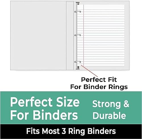 Rosmonde Loose Leaf Paper Bulk, 13500 Sheets, 90 Pack, Wide Ruled Paper