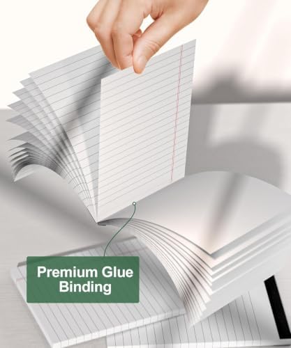 Legal Pads 4x6 Inch Writing Note Pad for Work Study Taking Notes To do List