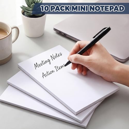 Thboxes 10 Pack Note Pads, 4 X 6 inches, 50 Sheets Each, Blank