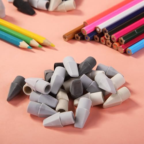 Mr. Pen- Pencil Erasers Toppers, 240 Pack, Colorful, Latex Free, No Smudge