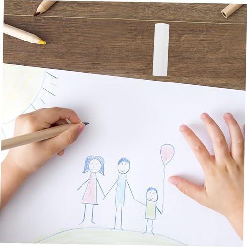 KICHOUSE 15pcs Clean Erasing Silent Operation Hand Friendly Design for School Office and Drawing Tasks