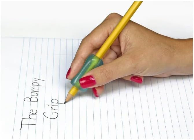 The Pencil Grip Premium Pencil Grips, Universal Ergonomic Writing Aid For Righties And Lefties, Colorful Pencil Grippers, Assorted Colors & Styles, 12 Count - PGP-012