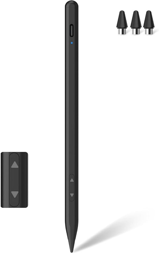 MEKO Universal Stylus Pen for Apple iPhone & Android & iPad, 2X Fast Charge Active Stylus Pencil for All Touch Screen, High Sensitivity Capacitive Stylus for Smartphone Apple Watch Tablet-Black