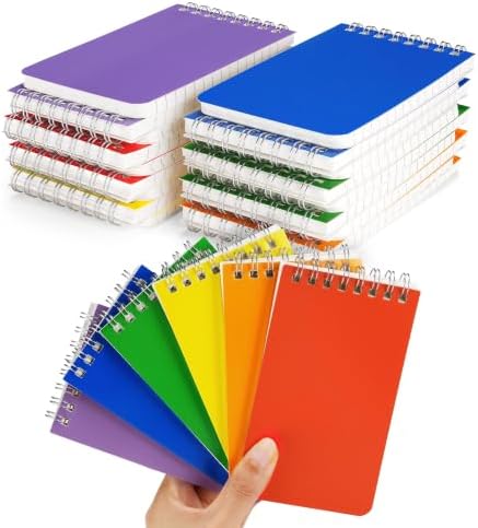 24 Packs 3x5 Inch Pocket Spiral Memo Pads