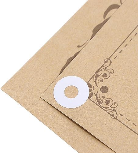 generic 250Pcs Self-Adhesive White Hole Reinforcement Stickers,Hole Punch Reinforcement Labels for School Home and Office(Transparent), AMXDM0F7KFUS