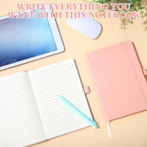 Laumoi 14 Pack Hardcover Lined Journal Notebooks Bulk,Pink,A5
