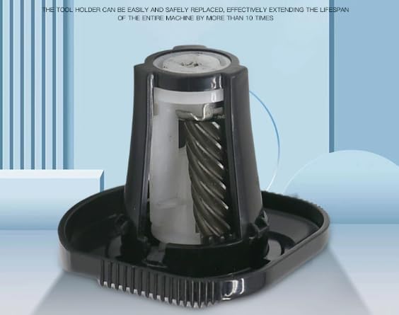 Dual Power Electric Pencil Sharpener Black, Heavy-Duty Helical Blade
