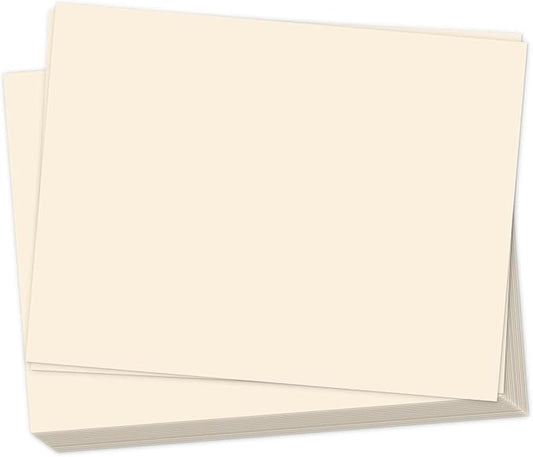 300 Pack Ivory Cardstock 5x7, Goefun Cream Blank Card Stock Paper, 80lb Printable Cardstock Heavy Weight for Scrapbooking, Invitations, Postcards, Photos, DIYs