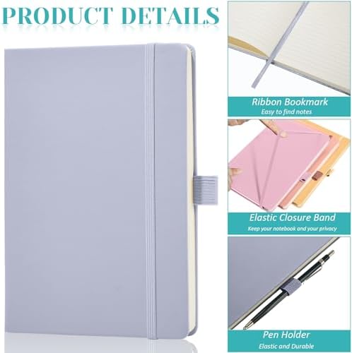 Laumoi 14 Pack Hardcover Lined Journal Notebooks Bulk,Candy Color,A5