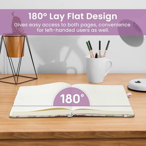 Taja Pretty Journal for Women, 5.7" x 8.3" Lined Notebook for Journaling