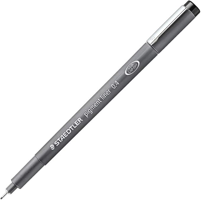 Staedtler Pigment Liner, 0.4mm, Black Ink (308-0.4)