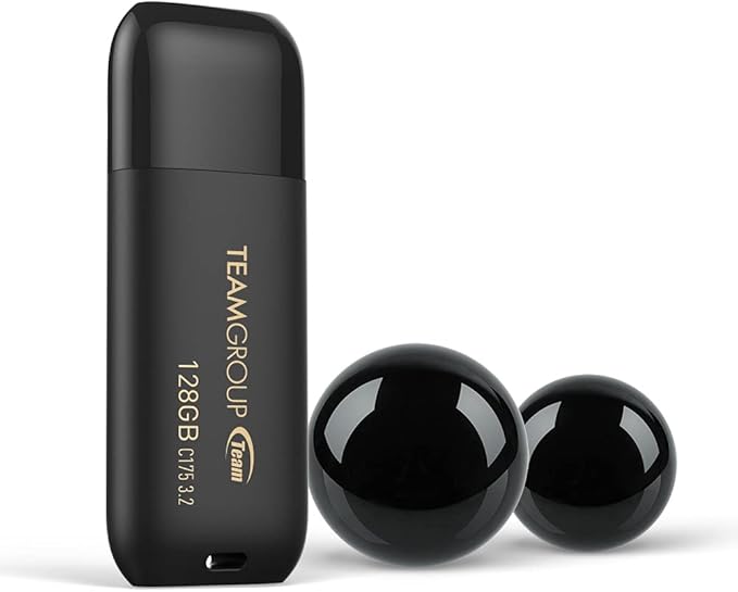 TEAMGROUP C175 16GB USB 3.2 Gen 1 (USB 3.1/3.0) Read 75MB/s Flash Thumb Drive, External Data Storage Memory Stick Compatible with Computer/Laptop Matte Black TC175316GB01