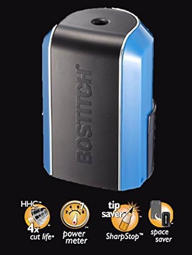 Bostitch Office Vertical Electric Pencil Sharpener, Powerful Stall-Free Motor, Prevents Over-Sharpening, Blue (EPS5V-Blue)