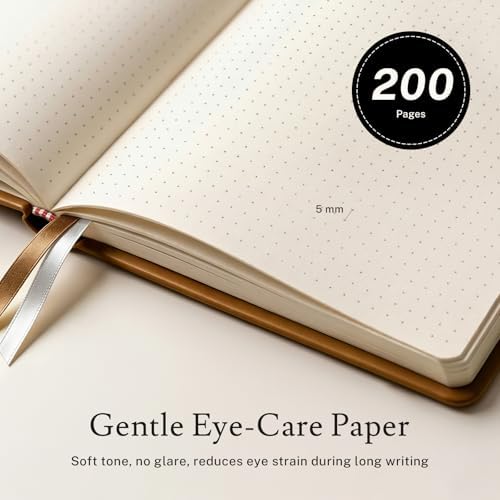 PAGELYST Dotted Journal Notebook, 200 Pages,8 Pack, A5 Medium 5.7'' x 8.3''