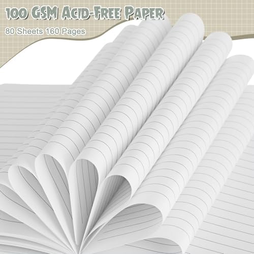 Laumoi 14 Pack Hardcover Lined Journal Notebooks Bulk,Morandi Color,A5
