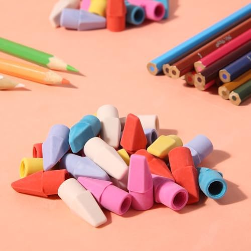 Mr. Pen- Pencil Erasers Toppers, 240 Pack, Colorful, Latex Free, No Smudge