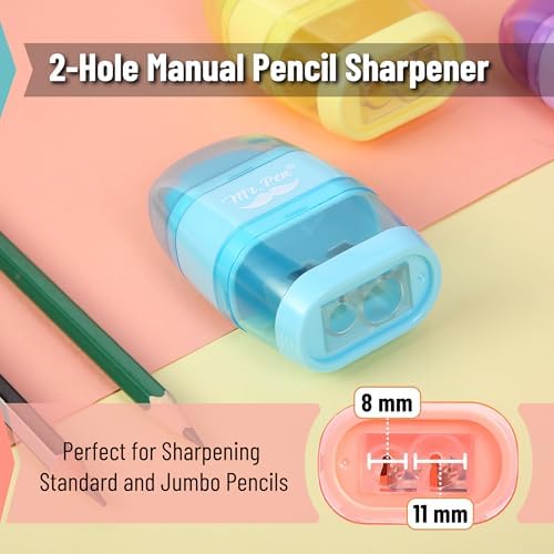 Mr. Pen- Pencil Sharpener & Eraser, 4 Pack