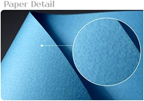 PPAPPAPPIYO 50 Pack 3x5 Colored Index Cards, 180gsm Premium Textured Blank Flash Cards, Heavyweight Cardstock for Study, Recipes, and DIY Crafts (blue)