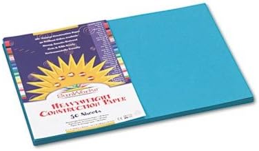 Prang (Formerly SunWorks) Construction Paper, Turquoise, 12" x 18", 50 Sheets