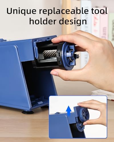 ZMOL Electric Pencil Sharpener,Heavy Duty for Classroom, 6-12mm,Blue
