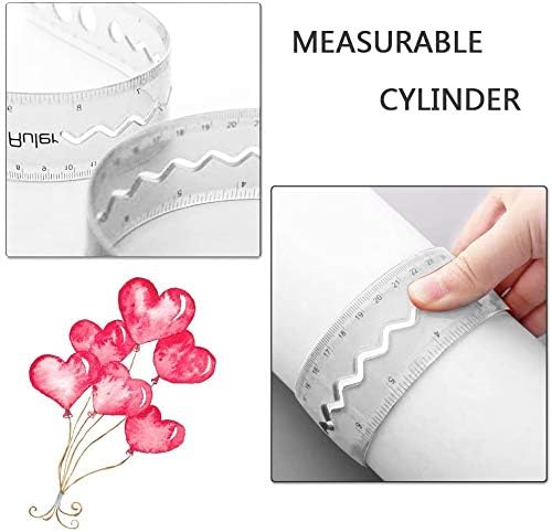30CM/12inch Unbreakable Clear Rulers Dual Scale Bendable Flexible Rubber Rulers Transparent Shatterproof Straight Plastic Ruler,12 in Flexi Folding Rulers School,Classroom,or Office Kids/Adults(4PCS)