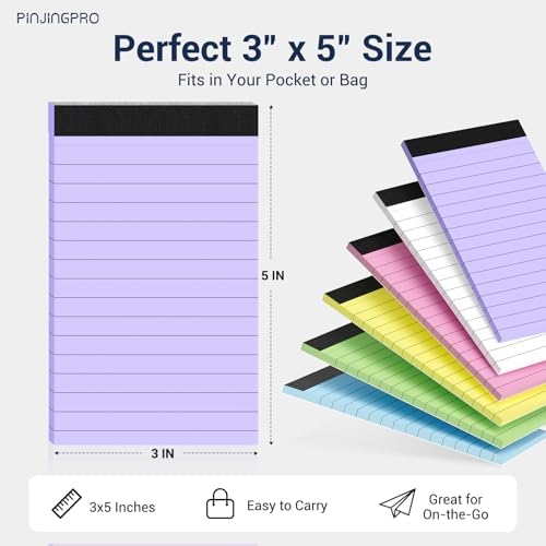 Colored Note Pads 12 Pack Small Notepad 3x5 In Mini Notepads Pocket Notepad