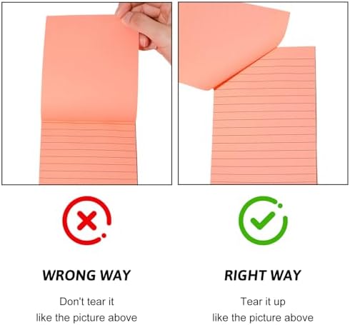 18 Pack Lined Sticky Notes 4x6 & 3x3 Note Pad for Office, School, Meeting