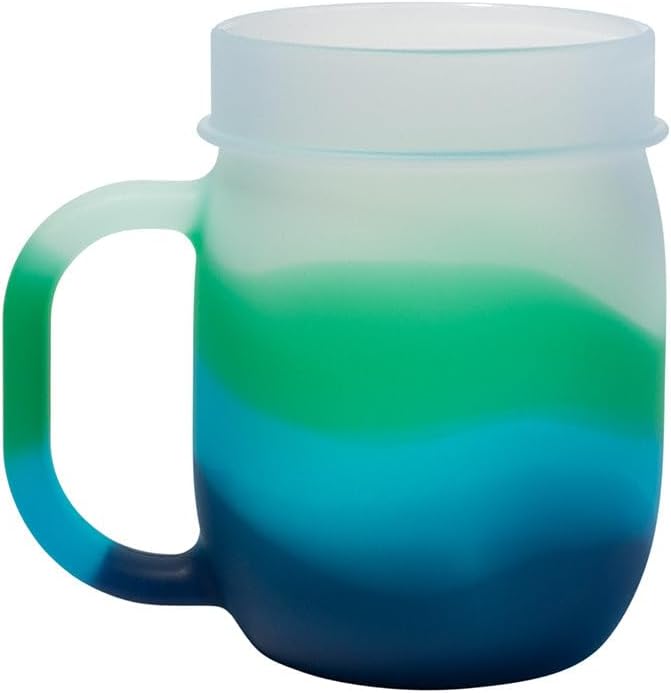 Silipint 25oz Silicone Barrel Cup with Handle – Unbreakable, BPA-Free, Dishwasher, Microwave, Freezer, Oven Safe Travel Coffee Mug for Coffee, Smoothies, Water, Cocktails (Mountain Air) Pack of 1