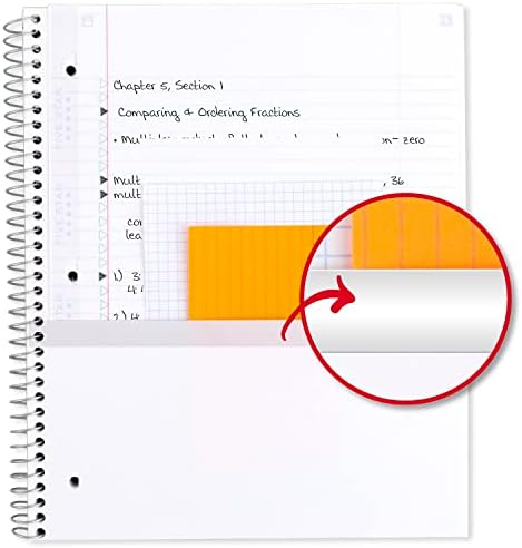 Five Star and National Wildlife Federation Spiral Notebook + Study App, 1 Subject, College Ruled Paper, 11" x 8-1/2", 80 Sheets, Forest Bear, 1 Count (820088FM)