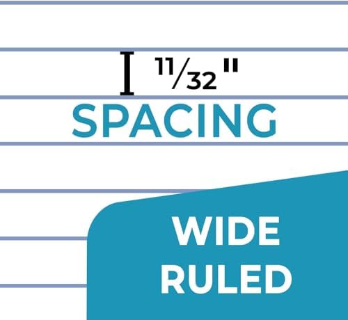 Rosmonde 50 Pack A5 Kraft Notebook, Wide Ruled, Bulk Journal Notebook A5