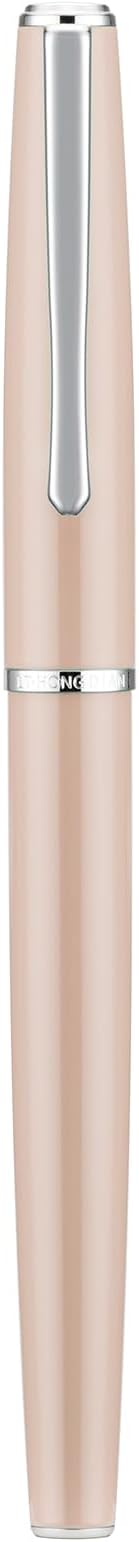 Hongdian 920S Fountain Pen Pink Metal Pen, Iridium M Nib Classic Pen with Ink Converter