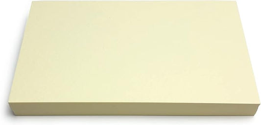 PPAPPAPPIYO 50 Pack 3x5 Colored Index Cards, 180gsm Premium Textured Blank Flash Cards, Heavyweight Cardstock for Study, Recipes, and DIY Crafts (Ivory)