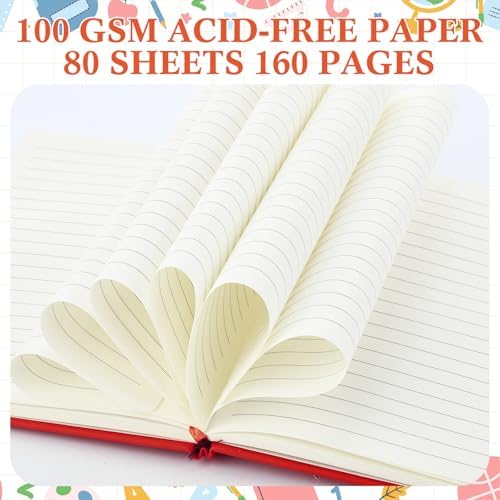 Laumoi 14 Pack Hardcover Lined Journal Notebooks Bulk,Vibrant Color,A5