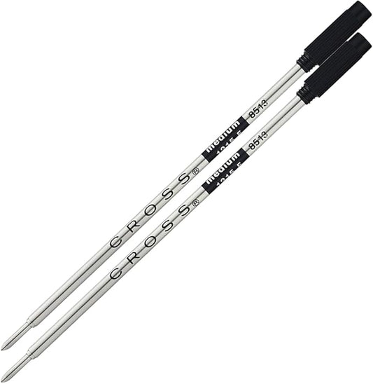 Cross Ballpoint Pen Refill - Refill for Consistent Ink Flow - Quick-Drying - Black - Medium - 2Pack