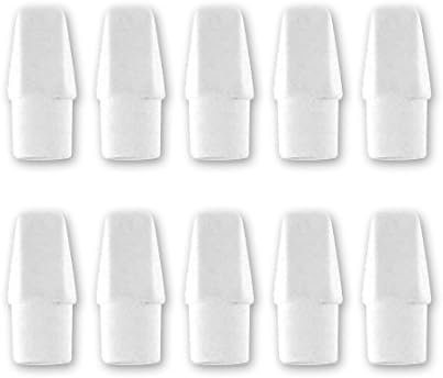 Pentel Hi-Polymer Eraser | White Cap | 10-Pack | Pack of 2