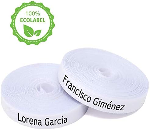 100 Personalized Iron-On Fabric Labels - Custom Name Tags for Clothing, School Uniforms, Elderly Garments - Durable, Washable, Eco-Friendly - 2.4x0.4 Inches