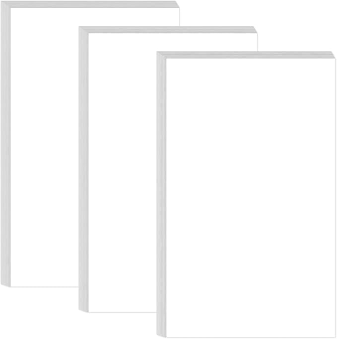 (3-Pack) 8.5" x 14" Printer Paper - 150 Sheets/300 Pages Blank Paper, 100Gsm Copy Papers, Legal Size Printing in Office/School/Home