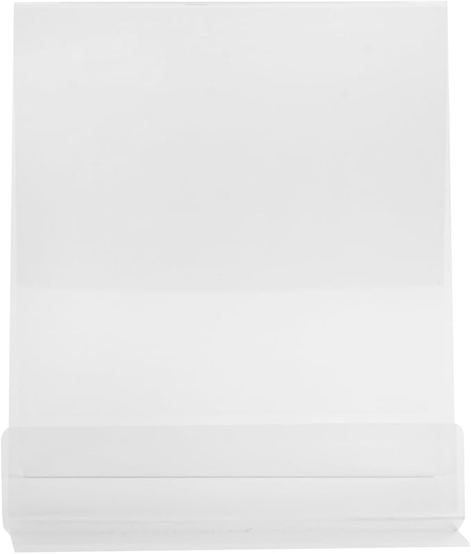 Dazzling Displays Clear Acrylic Display Stand, 8.5 x 11 Slanted Book Easel with Lip, 3-Pack - Ideal Tabletop Display for Reading Hands Free