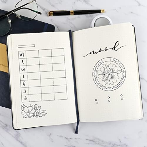 Journal notebook (A5-Dotted, Dark Blue),192 Pages, Medium 5.7X8.3 inches - 80 gsm Thick Paper, Hardcover