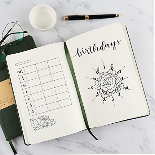 Journal notebook (A5-Lined, Dark Green),192 Pages, Medium 5.7X8.3 inches - 80 gsm Thick Paper, Hardcover