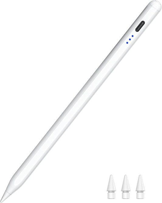HATOKU Stylus Pen for iPad 2018-2026, 15Min Fast Charge iPad Pencil with High Precision, Tilt Sensitivity, Palm Rejection, Magnetic for Note-Taking Drawing on Apple iPad 6-11/Air/Pro/Mini - No Pairing