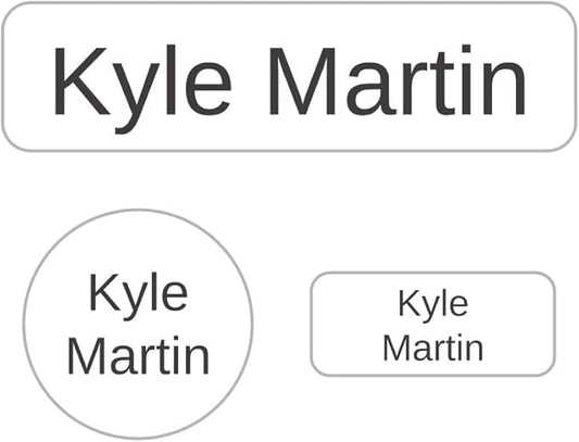 Name Bubbles - Kids Custom Name Labels for Daycare, School, Camp (102 Labels) - Personalized Waterproof Name Stickers for Clothes Tags, Lunch Boxes, Water Bottles, & School Supplies, Stick-On (Simple)