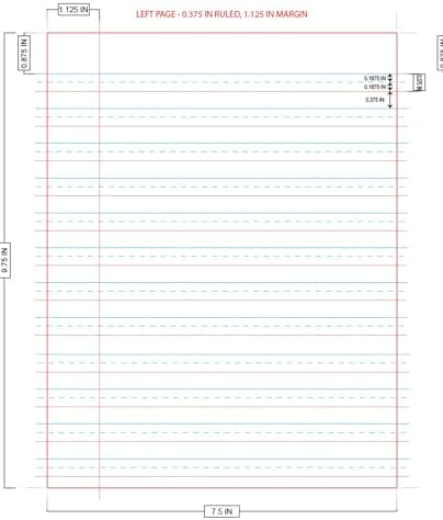 School Smart Skip-A-Line Ruled Composition Book, Grade 3, Red, 48 Pages - 085297