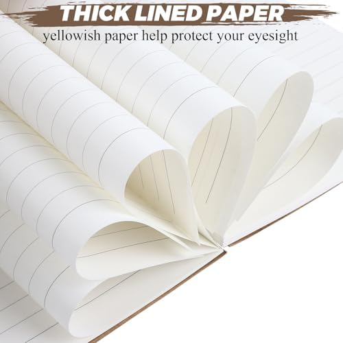 MIVIDE 48 Pack A5 Bulk Spiral Notebooks with Kraft Cover, 8.3 x 5.8 Inch 120 Pages Hardcover Spiral Lined Notebook Journal, Lined Travel Bulk Writing Paper Notebook for School Business Office Supplies
