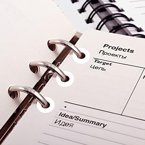 3000 Pack White Hole Punch Reinforcement Sticker Labels, Tear Resistant Plastic Circles Hole Protectors for Loose-Leaf Paper Sheets, Donut Design(Outer 0.5”, Inner 0.25”)
