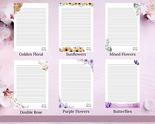 JW Letter Writing A4 Pad Stationery Paper Lined Gift Notepad Writing Sheets (Sea Turtle)