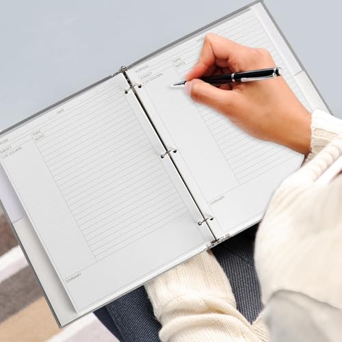 gisgfim 100 Sheets Cornell Notes Loose Leaf Paper Notebook Taking System Filler Paper 8.5×11 Inch 3 Hole Punch Cornell-Style Notes Pages Note Taking Supplies for School Office Business Home 80gsm
